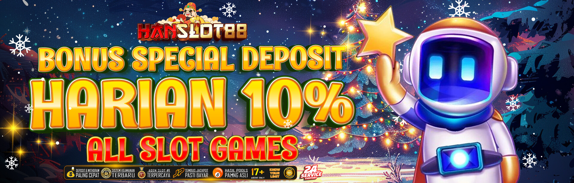 BONUS HARIAN 10% SPECIAL SLOT